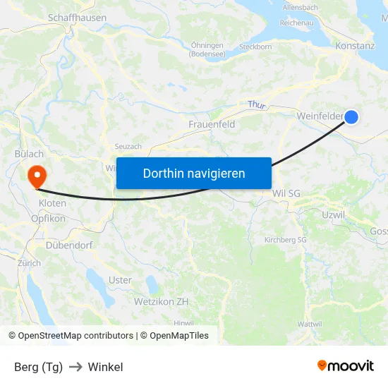 Berg (Tg) to Winkel map