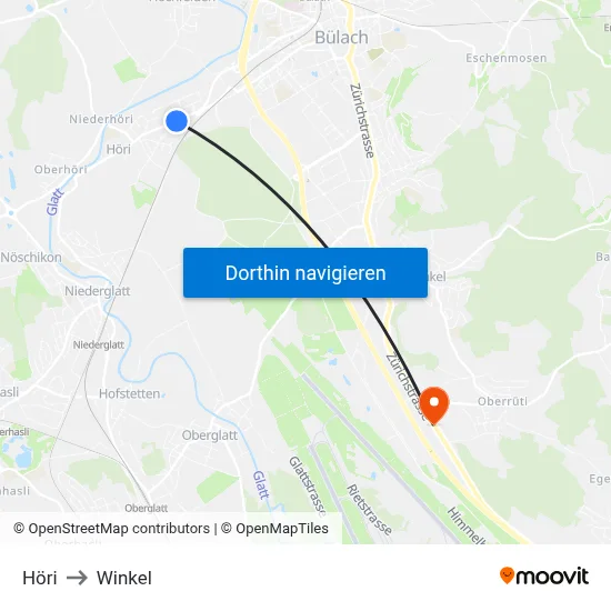 Höri to Winkel map