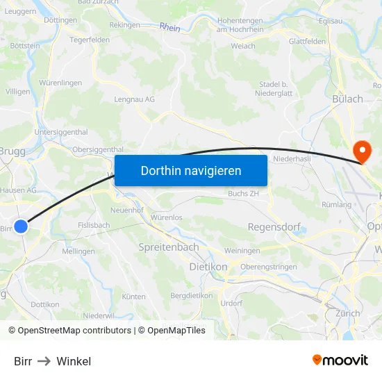 Birr to Winkel map