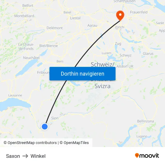 Saxon to Winkel map