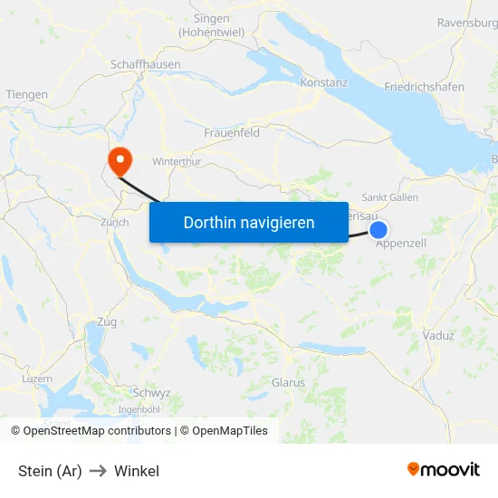 Stein (Ar) to Winkel map
