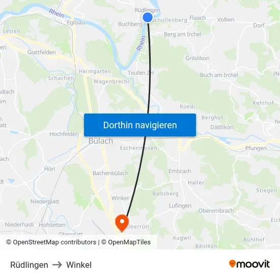 Rüdlingen to Winkel map