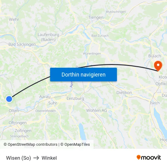 Wisen (So) to Winkel map