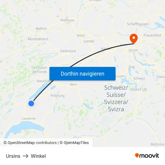 Ursins to Winkel map