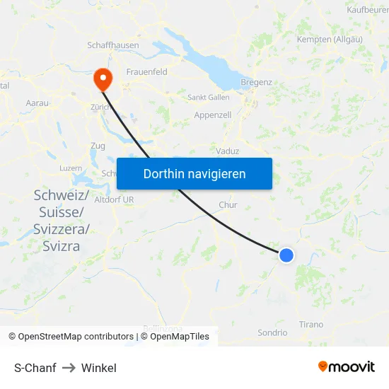 S-Chanf to Winkel map