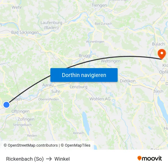 Rickenbach (So) to Winkel map
