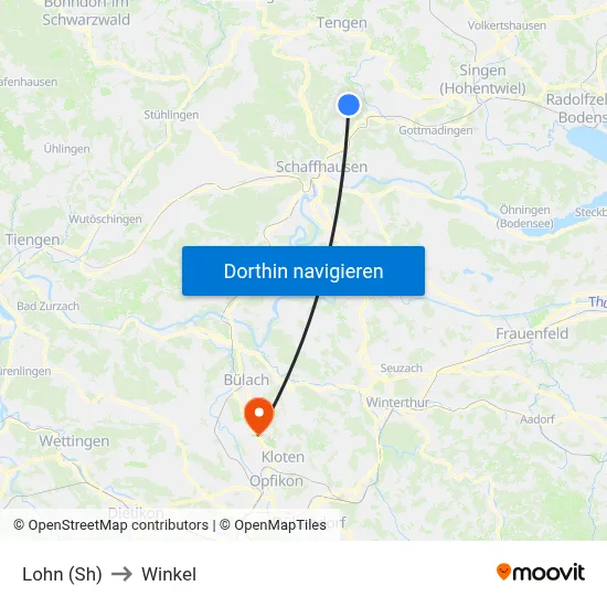 Lohn (Sh) to Winkel map