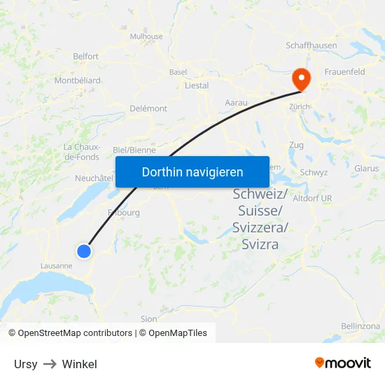 Ursy to Winkel map