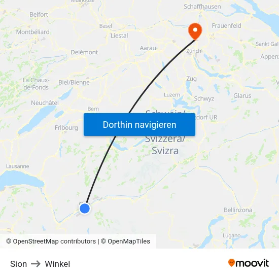 Sion to Winkel map