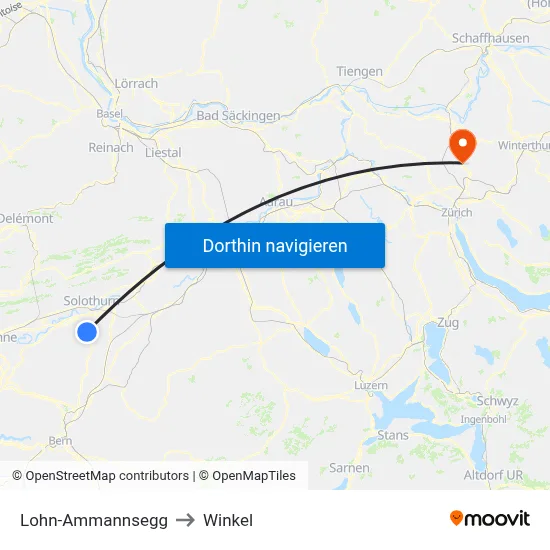 Lohn-Ammannsegg to Winkel map
