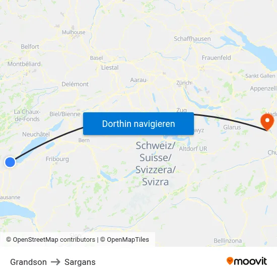 Grandson to Sargans map