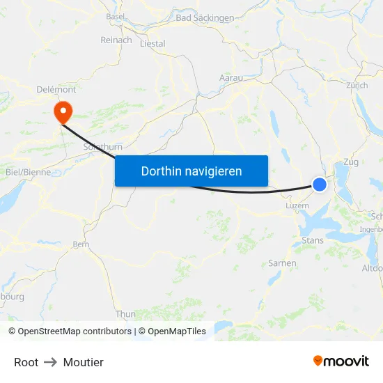 Root to Moutier map