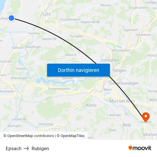 Epsach to Rubigen map