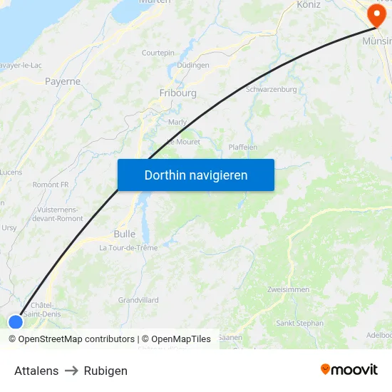 Attalens to Rubigen map