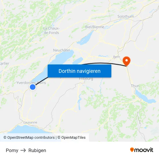 Pomy to Rubigen map