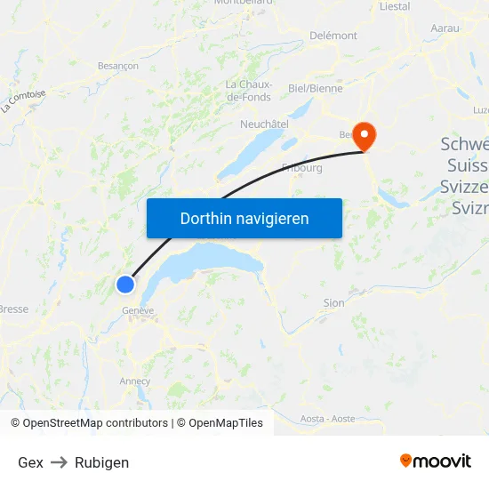 Gex to Rubigen map