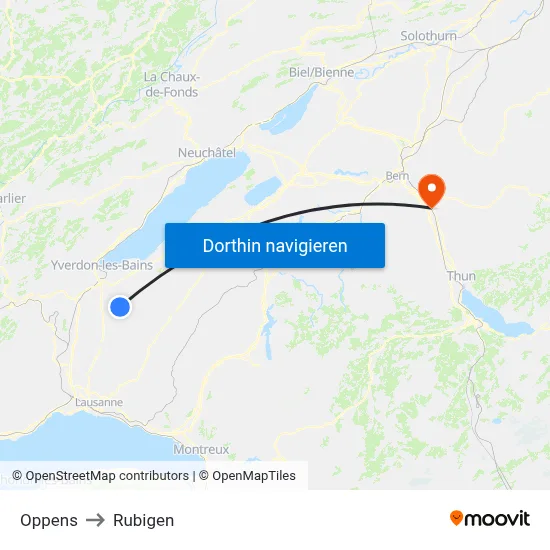 Oppens to Rubigen map