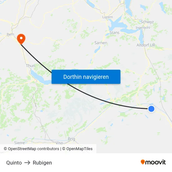 Quinto to Rubigen map