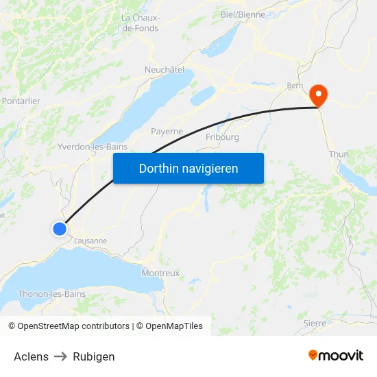 Aclens to Rubigen map