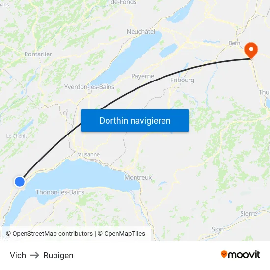 Vich to Rubigen map