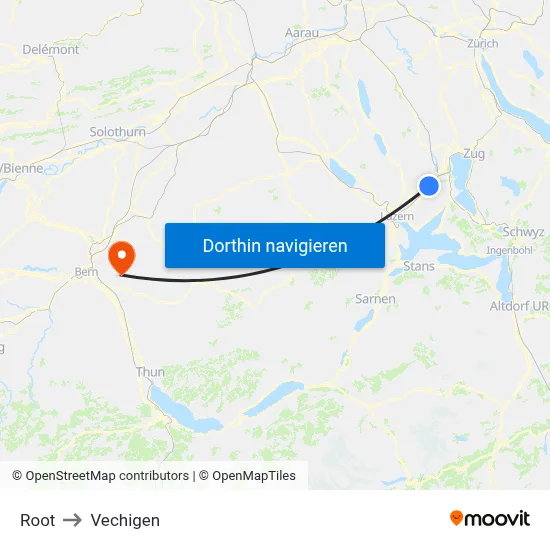 Root to Vechigen map