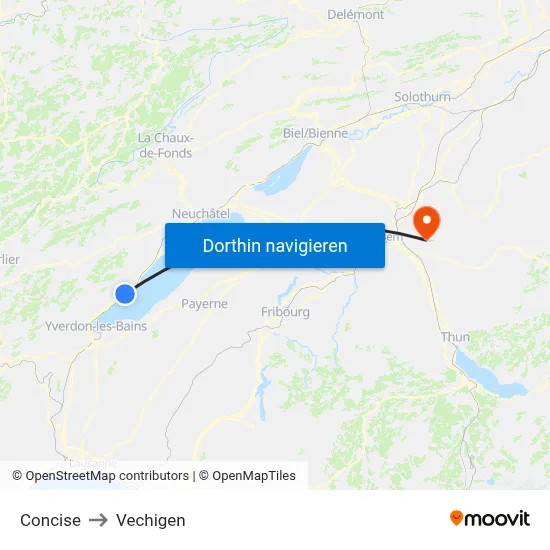 Concise to Vechigen map