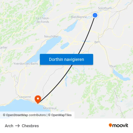 Arch to Chexbres map