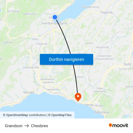 Grandson to Chexbres map