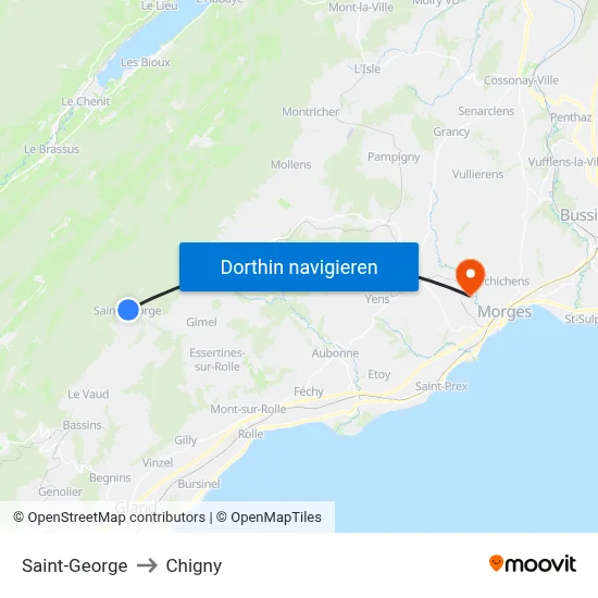 Saint-George to Chigny map