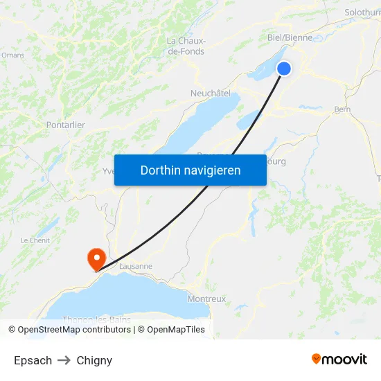 Epsach to Chigny map