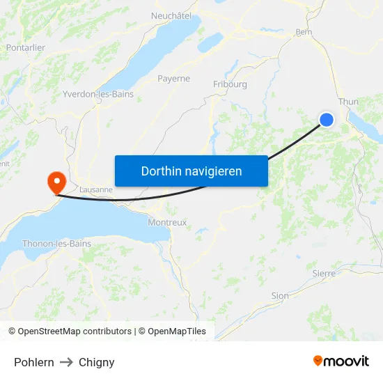 Pohlern to Chigny map