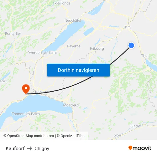 Kaufdorf to Chigny map