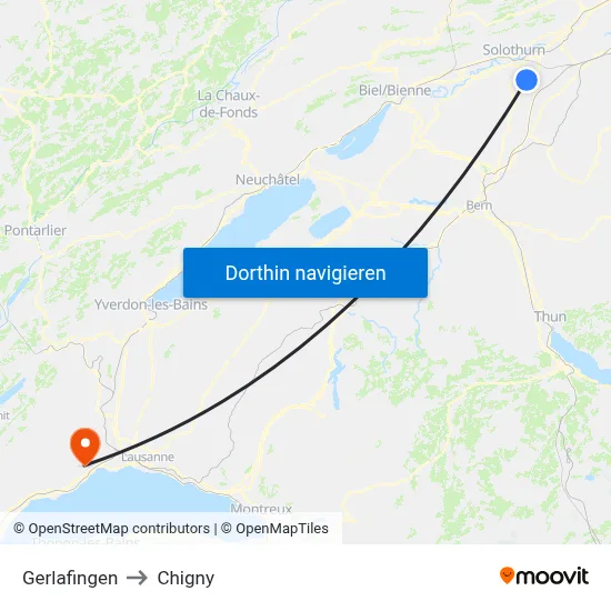 Gerlafingen to Chigny map