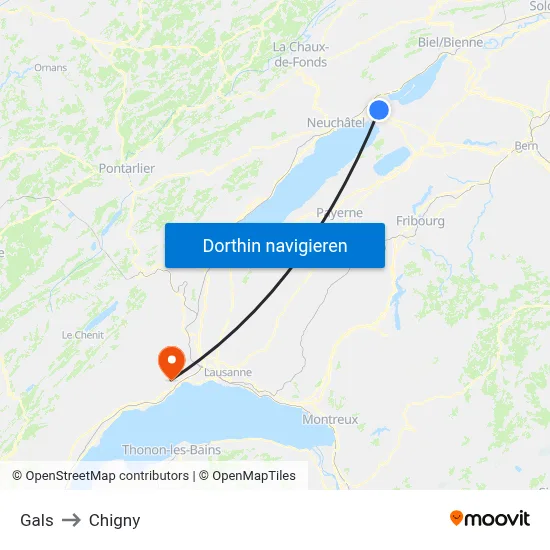 Gals to Chigny map