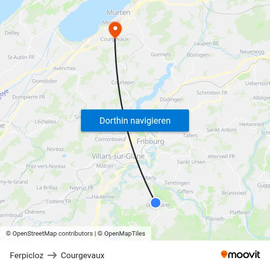 Ferpicloz to Courgevaux map