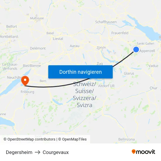Degersheim to Courgevaux map