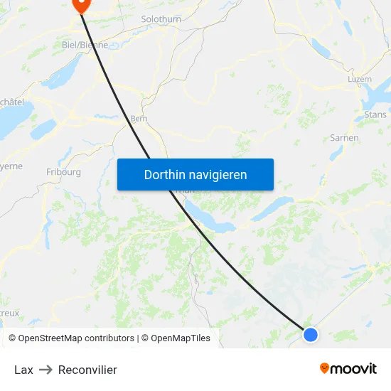 Lax to Reconvilier map