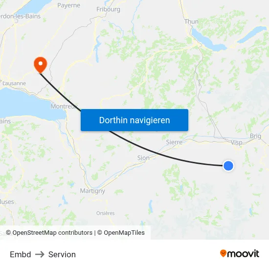 Embd to Servion map