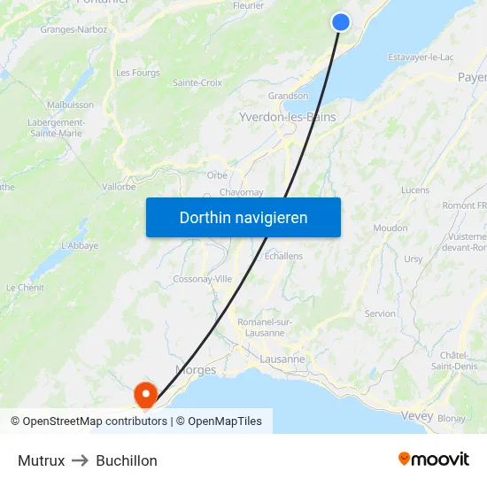 Mutrux to Buchillon map