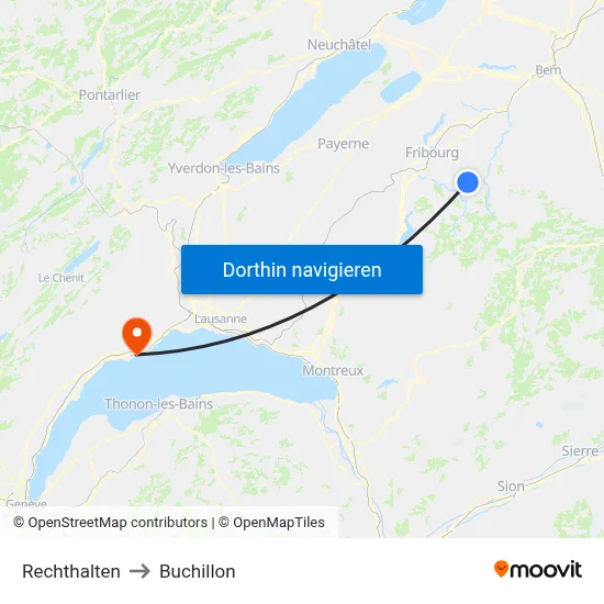 Rechthalten to Buchillon map
