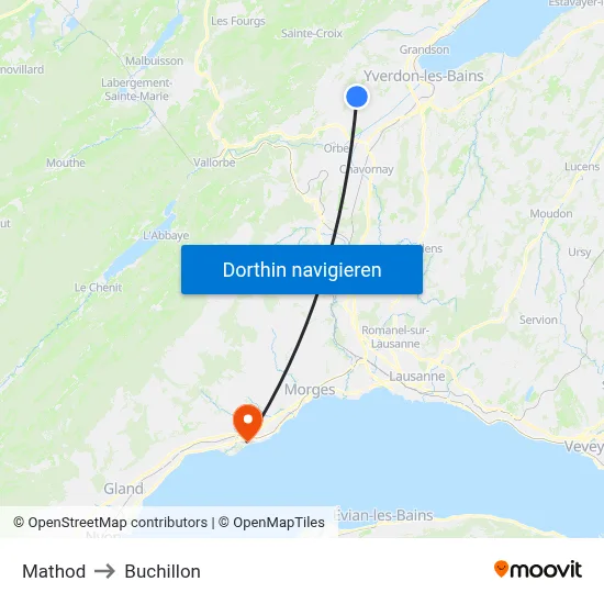 Mathod to Buchillon map