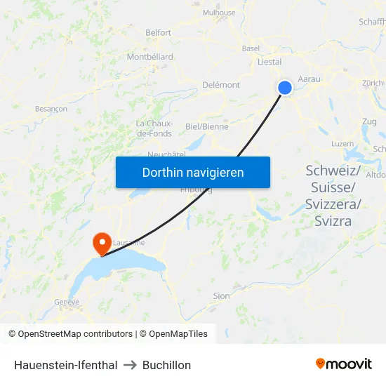Hauenstein-Ifenthal to Buchillon map
