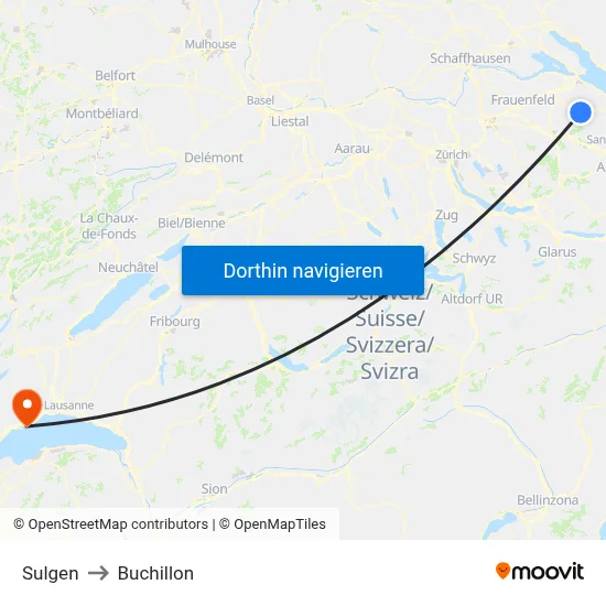 Sulgen to Buchillon map