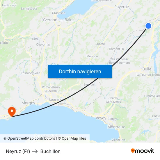 Neyruz (Fr) to Buchillon map