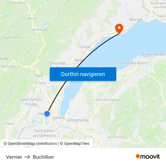 Vernier to Buchillon map