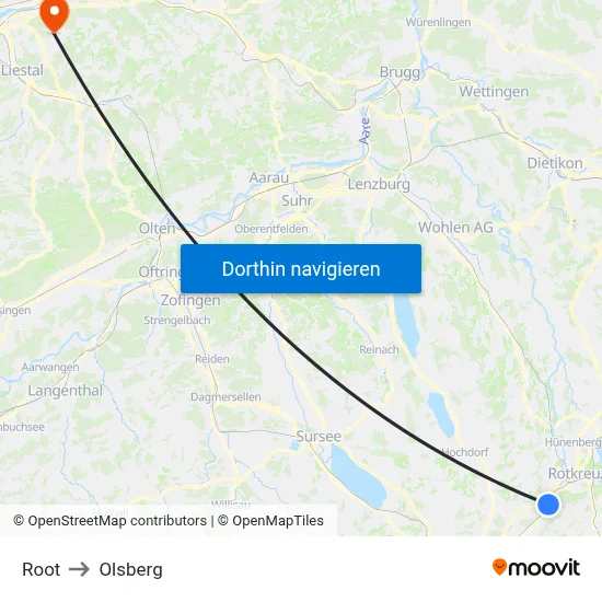 Root to Olsberg map