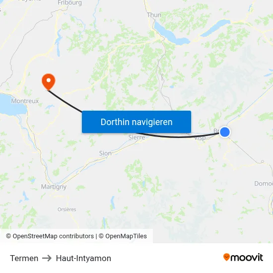 Termen to Haut-Intyamon map
