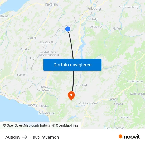 Autigny to Haut-Intyamon map