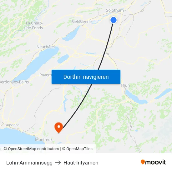 Lohn-Ammannsegg to Haut-Intyamon map