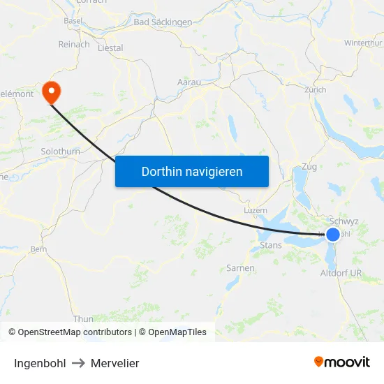 Ingenbohl to Mervelier map